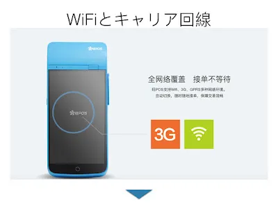 中国のQRコード決済端末：決済表示デバイス