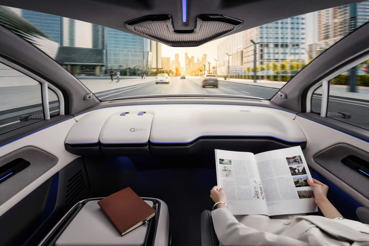 Baidu Apollo RT6 Flat Floor Cabin Interior