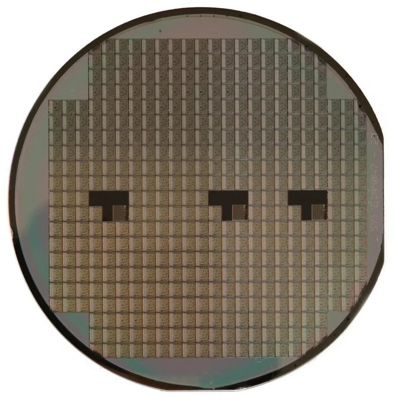 300mm半導体シリコンウェハの微細構造